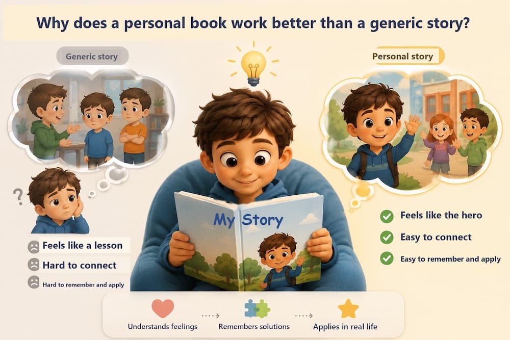 Why does a personalized book work better than a generic one?